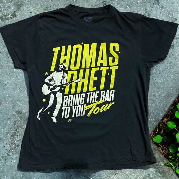 Thomas Rhett Bring The Bar To You Tour Concert Merch Black T-Shirt Unisex Large - Picture 1 of 8
